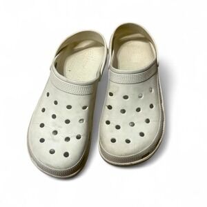 Classic tan/beige crocs style clogs Size 11-12